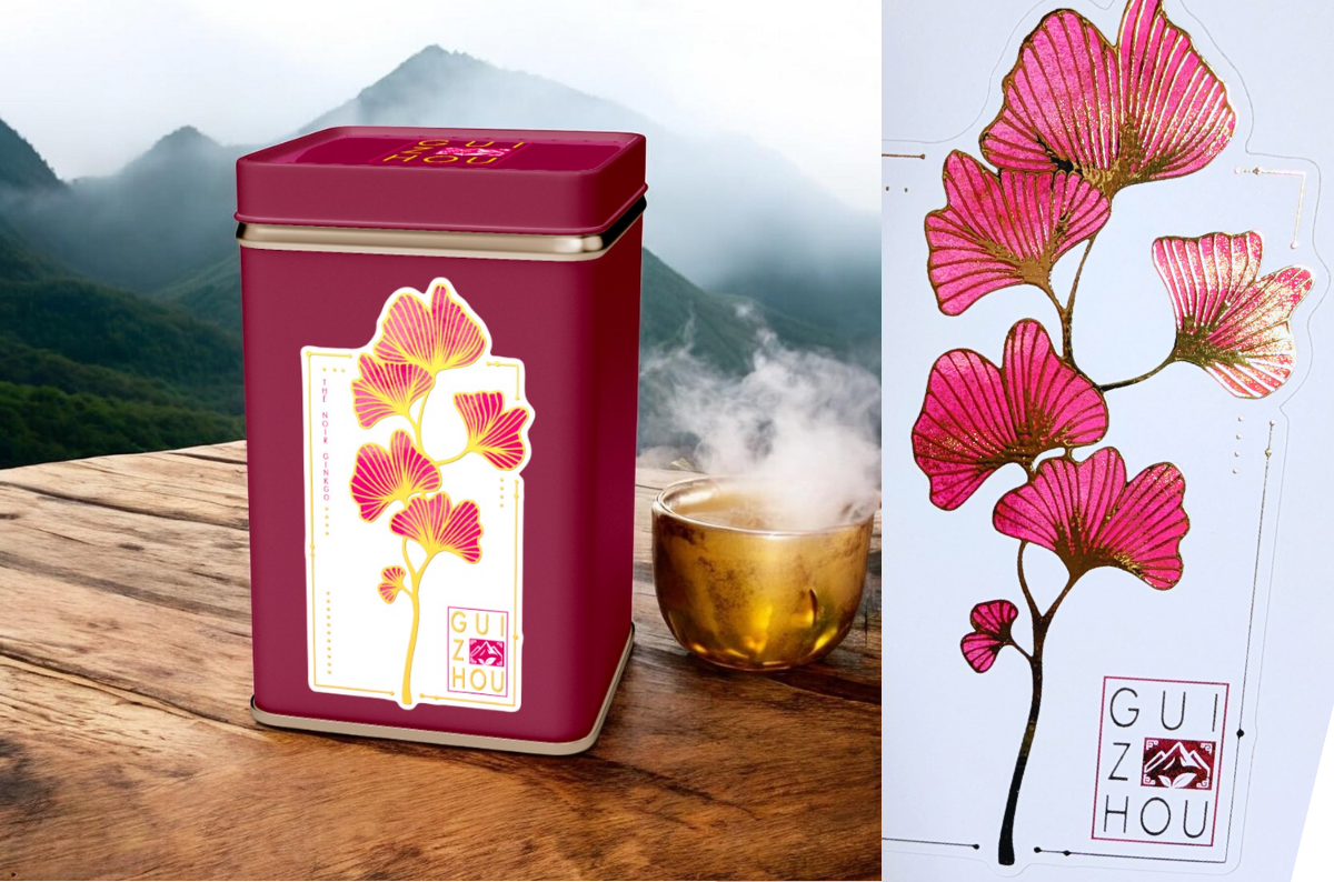 Guizhou : Marquage à chaud sur vernis